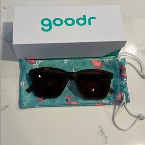Goodr Tortoise Shell Sunglasses with Case